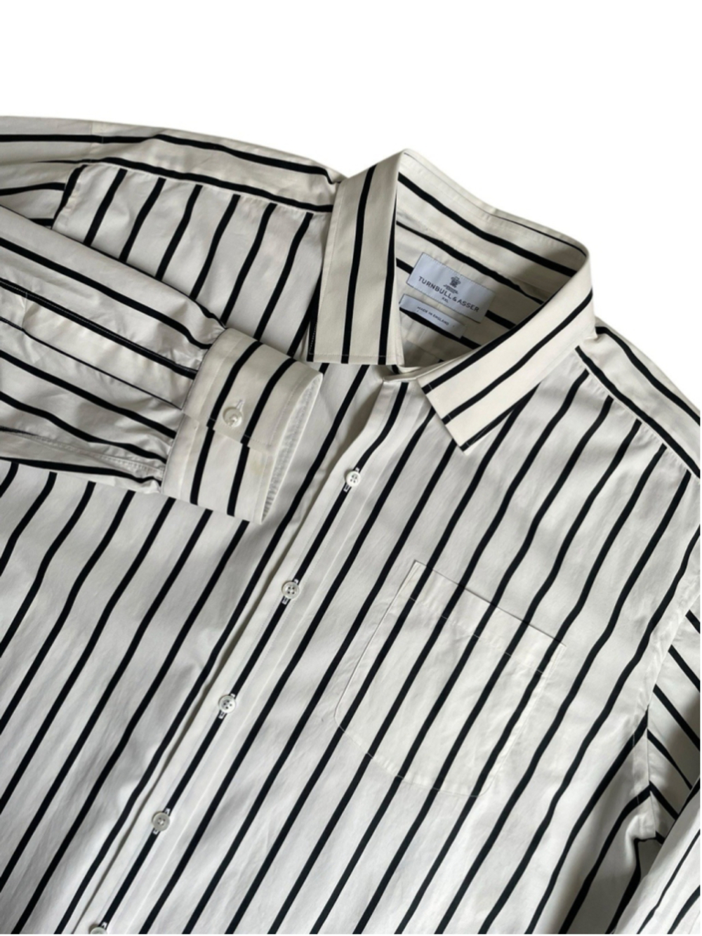 Turnbull & Asser Shirt Mens XXL Striped Button Up Made in England